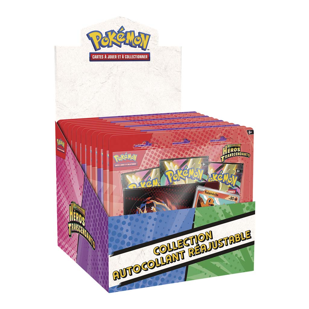 Pokemon JCC - Tripack 3 boosters - Mega Evolution - Héros Transcendants 2.5 - Tech Sticker