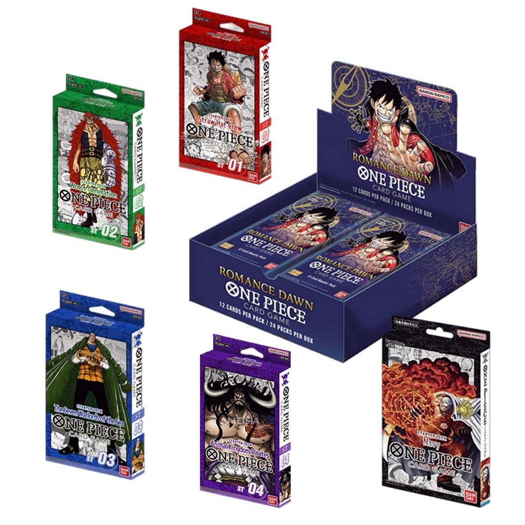 Pack One Piece - OP 01 Romance Dawn EN + ST01 / ST02 / ST03 / ST04 / ST06 ANGLAIS