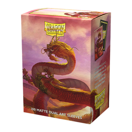 100 Pochettes - Art Matte Dual Sleeves  - Standard 63 x 88 - Year of the Wood Dragon - Dragon Shield