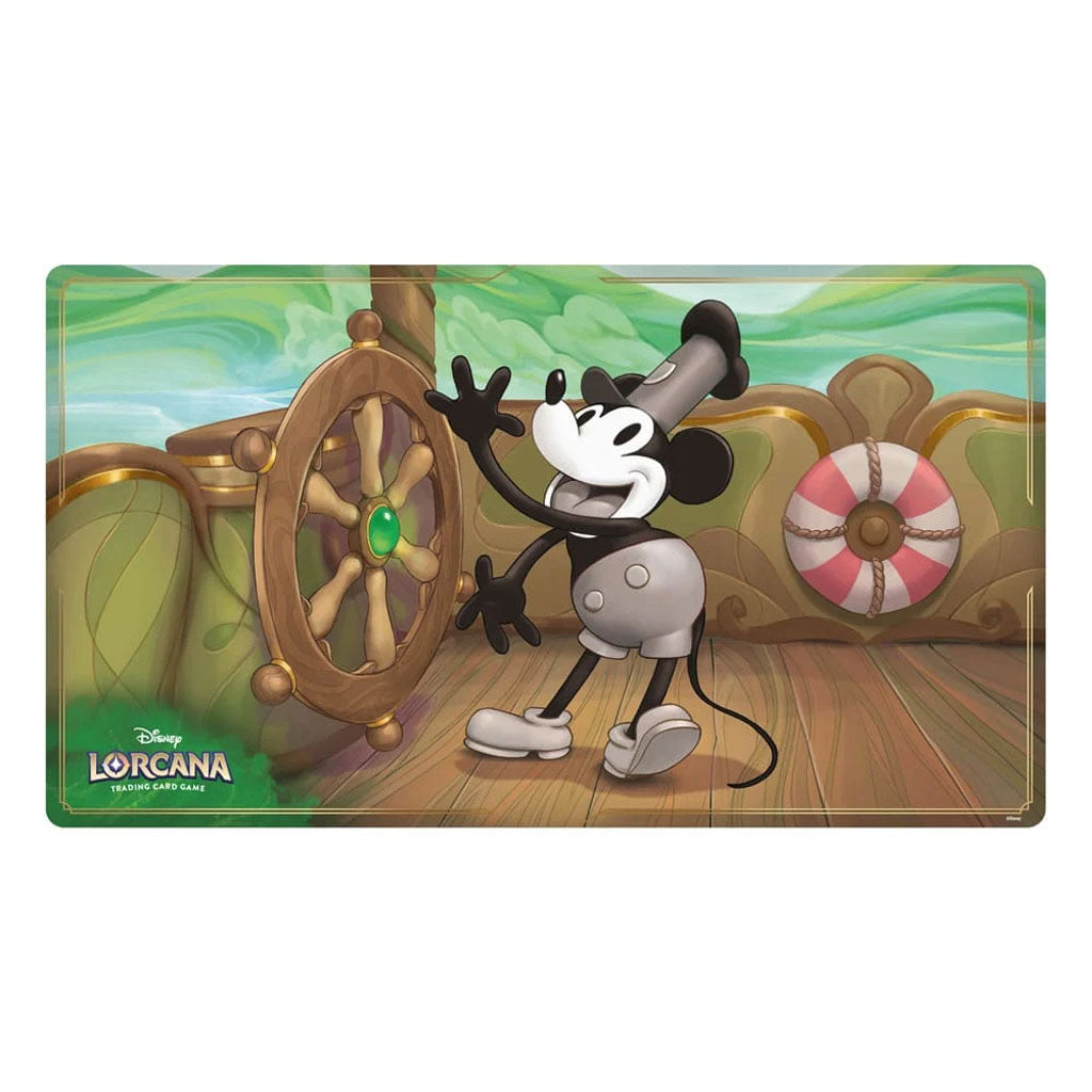 Disney Lorcana - Chapitre 7 - Tapis de Jeu Mickey Steamboat willie