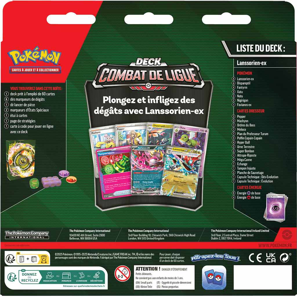 Pokemon - Deck Combat de Ligue : Lanssorien-ex