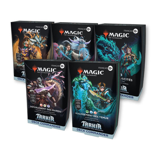 Commander lot de 5 decks  -Tarkir : la tempête des dragons -  Magic: The Gathering - FR