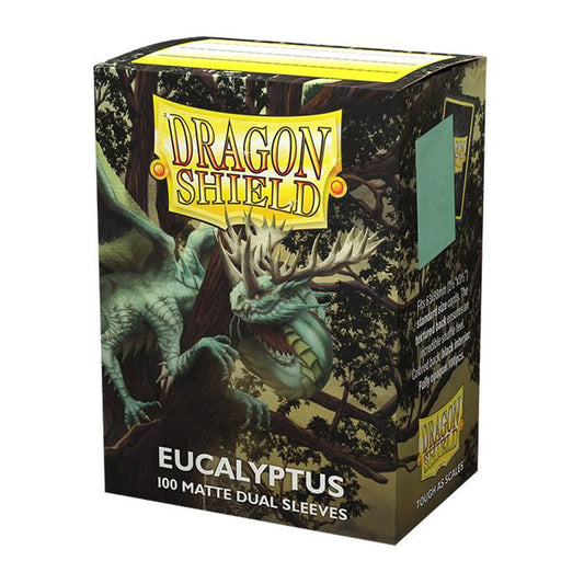 100 Pochettes -  Matte Dual Sleeves - Standard 63 x 88 - Eucalyptus - Dragon Shield