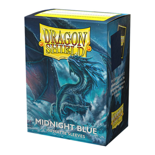 100 Pochettes -  Matte Sleeves  - Standard 63 x 88 - Midnight Blue - Dragon Shield