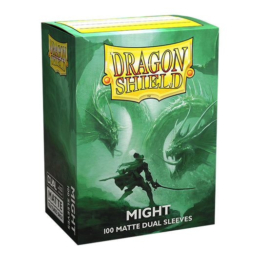 100 Pochettes -  Matte Dual Sleeves  - Standard 63 x 88 - Might - Dragon Shield