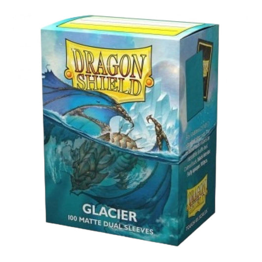 100 Pochettes -  Matte Dual Sleeves - Standard 63 x 88 - Glacier - Dragon Shield