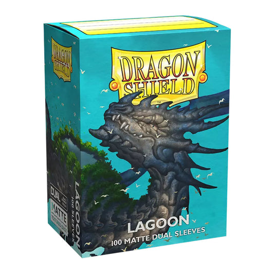 100 Pochettes -  Matte Dual Sleeves - Standard 63 x 88 - Lagoon - Dragon Shield