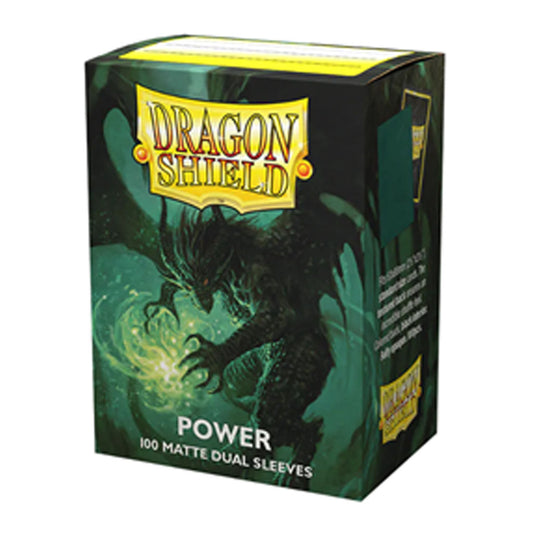 100 Pochettes -  Matte Dual Sleeves  - Standard 63 x 88 - Power - Dragon Shield