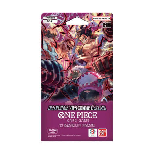 One Piece Le Jeu de Cartes - OP11 Des poings vifs comme l'eclair FR - Booster Cartonne