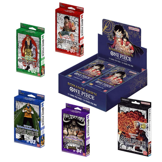 Pack One Piece - OP 01 Romance Dawn EN  + ST01 / ST02 / ST03 / ST04 / ST06 ANGLAIS