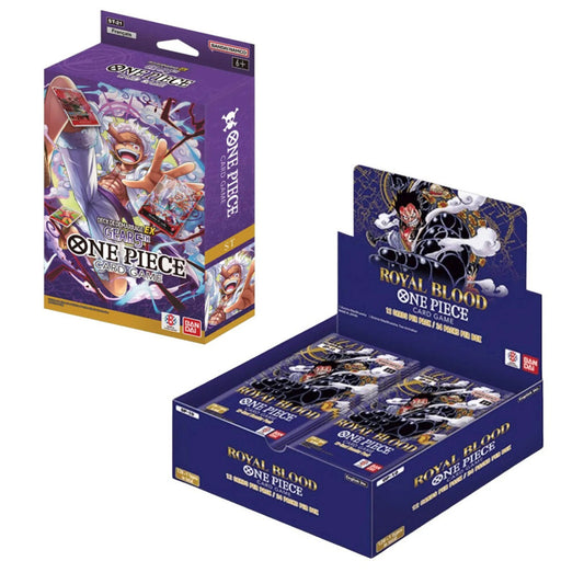 One Piece Le Jeu de Cartes - Display OP10 Sang Royal FR + Starter deck ST 21 FR