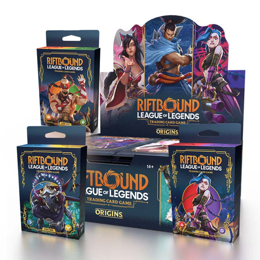 Riftbound: League of Legends TCG - Set One: Origins Booster Display (24 packs) + 3 Starter Deck